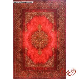 فرش ماشینی ورساچه طرح 300402 قرمز1200 شانه